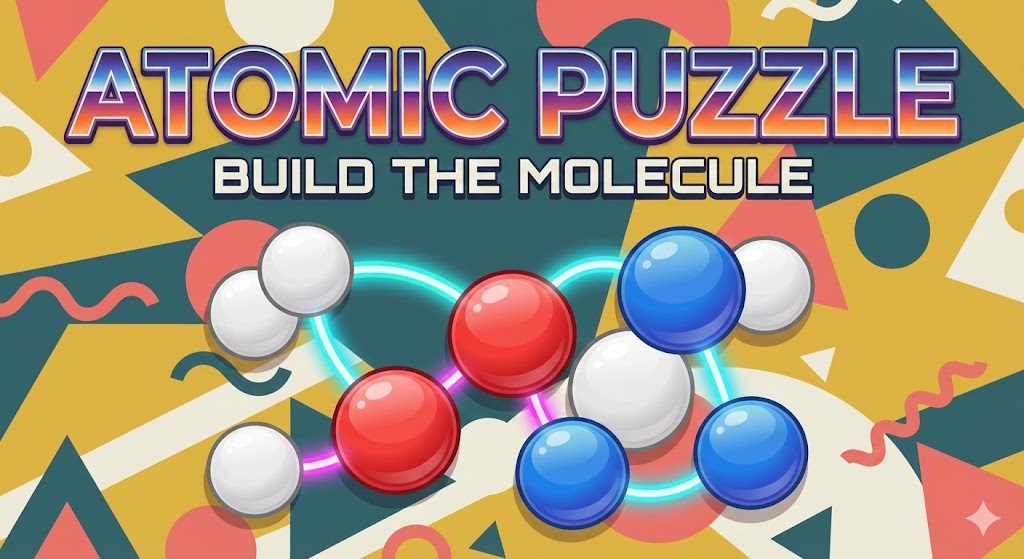 Atomic Puzzle app title screen